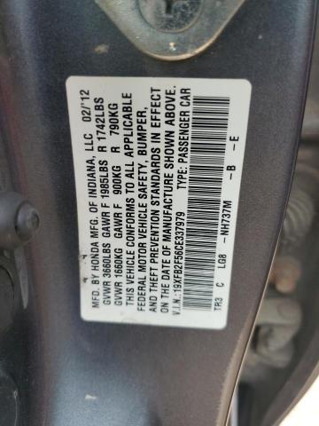 Photo 12 VIN: 19XFB2F56CE337979 - HONDA CIVIC 