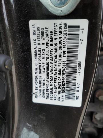 Photo 11 VIN: 19XFB2F56DE043144 - HONDA CIVIC LX 