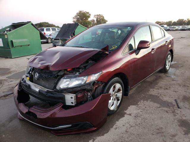 Photo 1 VIN: 19XFB2F56DE061336 - HONDA CIVIC LX 