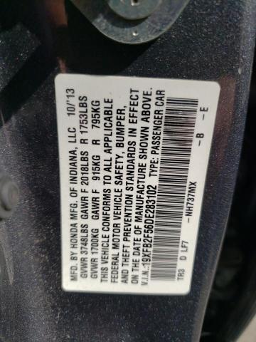 Photo 11 VIN: 19XFB2F56DE283102 - HONDA CIVIC 