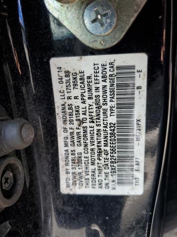 Photo 11 VIN: 19XFB2F56EE038432 - HONDA CIVIC 