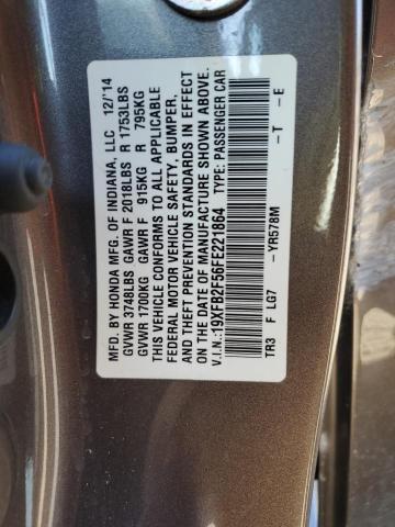 Photo 11 VIN: 19XFB2F56FE221864 - HONDA CIVIC LX 