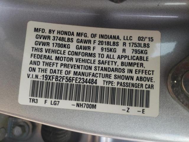 Photo 9 VIN: 19XFB2F56FE234484 - HONDA CIVIC LX 