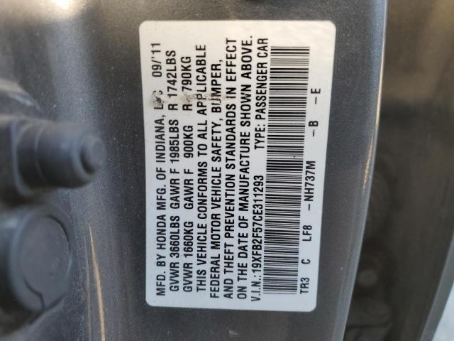 Photo 11 VIN: 19XFB2F57CE311293 - HONDA CIVIC LX 