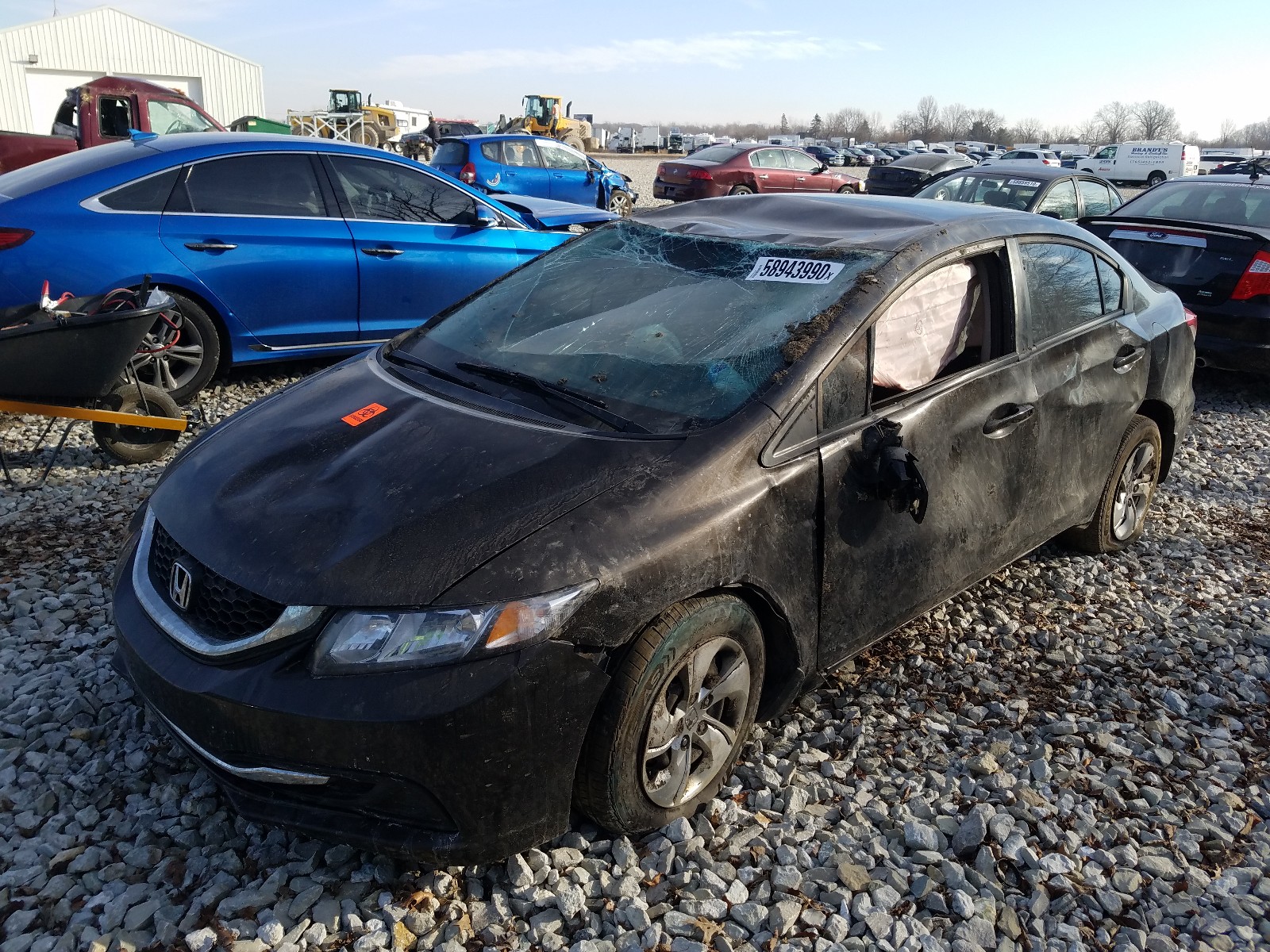 Photo 1 VIN: 19XFB2F57DE003381 - HONDA CIVIC LX 