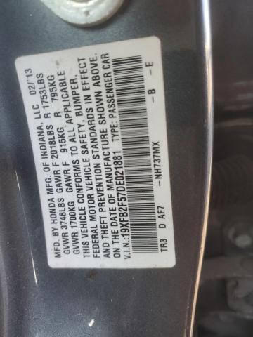 Photo 11 VIN: 19XFB2F57DE021881 - HONDA CIVIC LX 