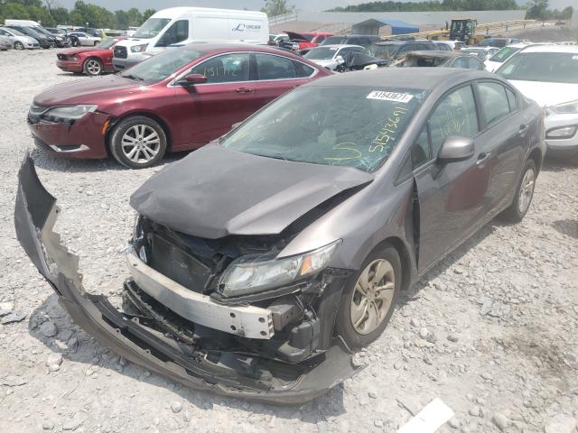 Photo 1 VIN: 19XFB2F57DE024327 - HONDA CIVIC LX 