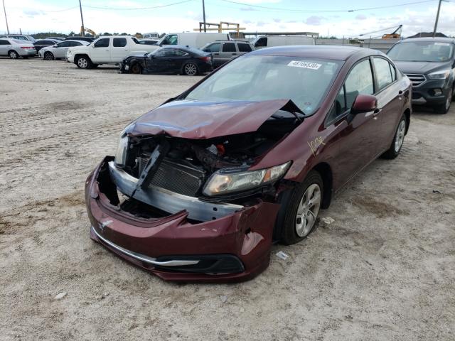 Photo 1 VIN: 19XFB2F57DE086360 - HONDA CIVIC LX 