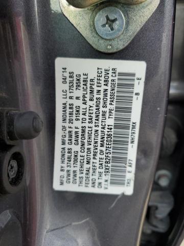 Photo 12 VIN: 19XFB2F57EE036141 - HONDA CIVIC LX 