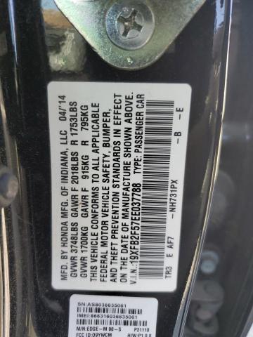 Photo 11 VIN: 19XFB2F57EE037788 - HONDA CIVIC 