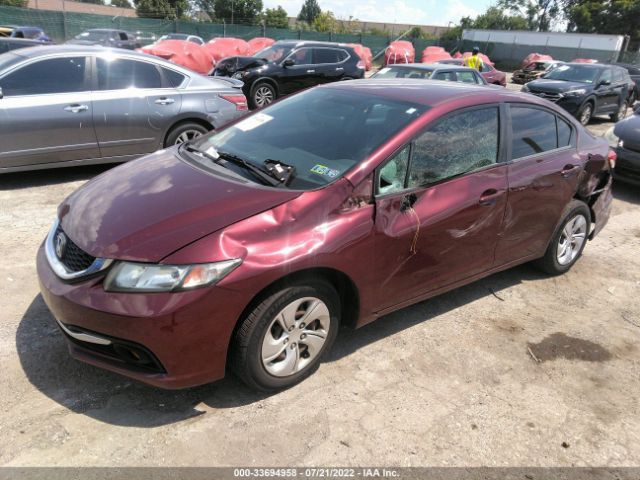 Photo 1 VIN: 19XFB2F57EE222066 - HONDA CIVIC SEDAN 