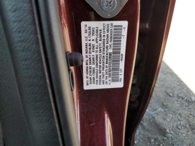 Photo 11 VIN: 19XFB2F57EE228580 - HONDA CIVIC LX 