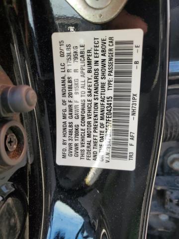 Photo 11 VIN: 19XFB2F57FE043415 - HONDA CIVIC LX 