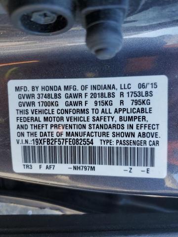 Photo 12 VIN: 19XFB2F57FE082554 - HONDA CIVIC LX 