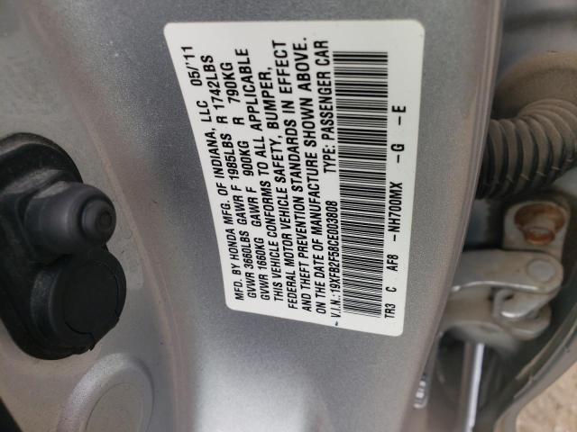 Photo 11 VIN: 19XFB2F58CE003808 - HONDA CIVIC 