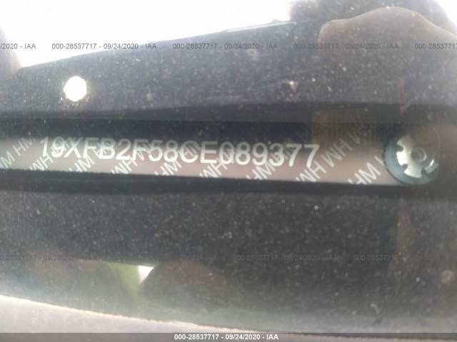 Photo 8 VIN: 19XFB2F58CE089377 - HONDA CIVIC SDN 