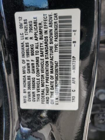 Photo 11 VIN: 19XFB2F58CE097947 - HONDA CIVIC 