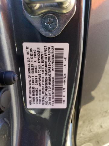 Photo 12 VIN: 19XFB2F58CE352483 - HONDA CIVIC LX 