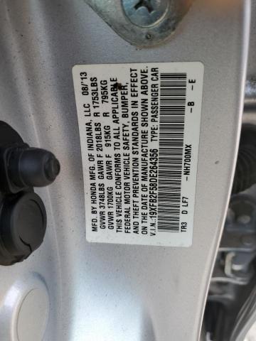 Photo 11 VIN: 19XFB2F58DE264356 - HONDA CIVIC 