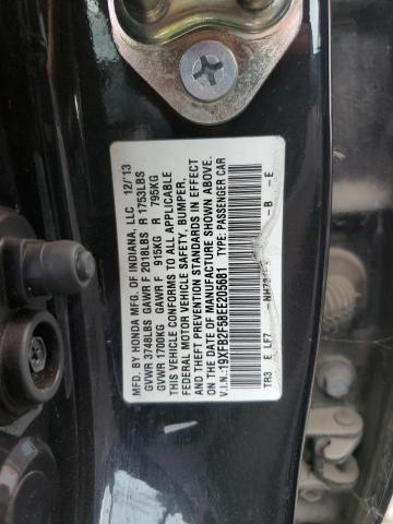 Photo 11 VIN: 19XFB2F58EE205681 - HONDA CIVIC LX 