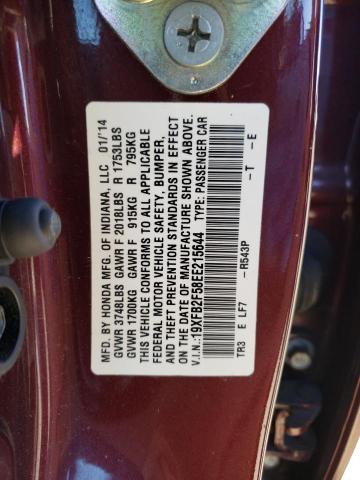 Photo 11 VIN: 19XFB2F58EE215644 - HONDA CIVIC LX 