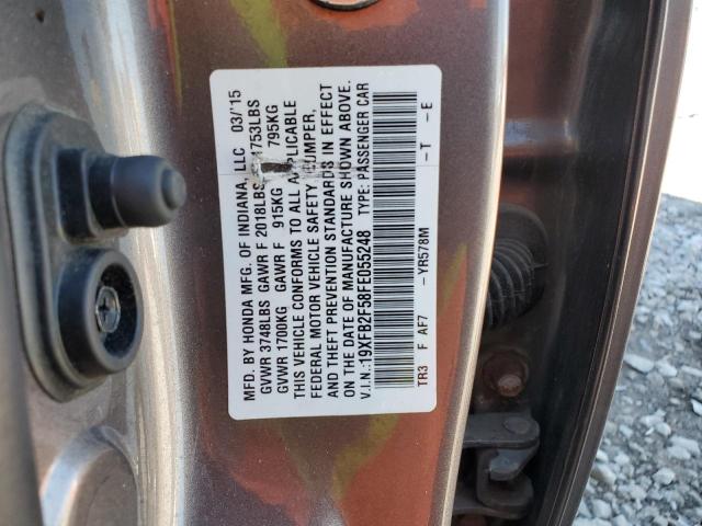 Photo 11 VIN: 19XFB2F58FE055248 - HONDA CIVIC LX 