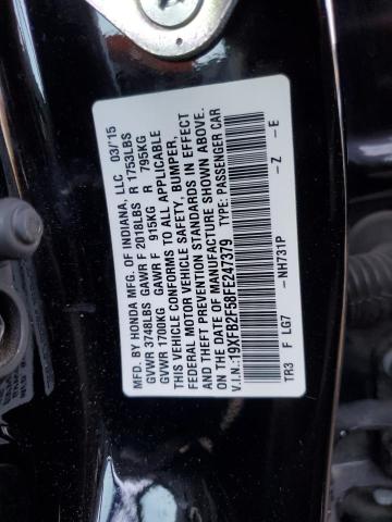 Photo 11 VIN: 19XFB2F58FE247379 - HONDA CIVIC 