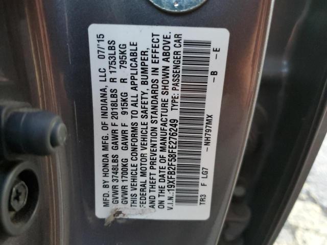 Photo 11 VIN: 19XFB2F58FE276249 - HONDA CIVIC LX 