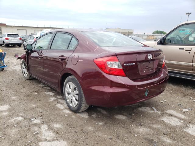 Photo 2 VIN: 19XFB2F59CE043816 - HONDA CIVIC LX 