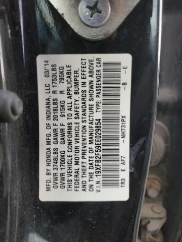 Photo 11 VIN: 19XFB2F59EE029854 - HONDA CIVIC LX 