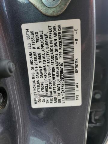 Photo 12 VIN: 19XFB2F59EE064197 - HONDA CIVIC LX 