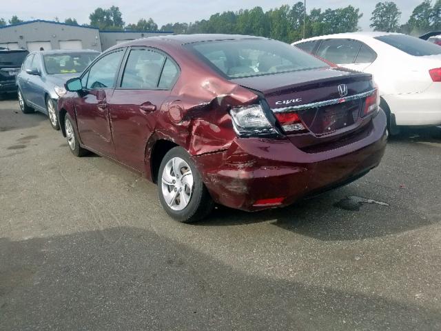 Photo 2 VIN: 19XFB2F59FE253806 - HONDA CIVIC LX 