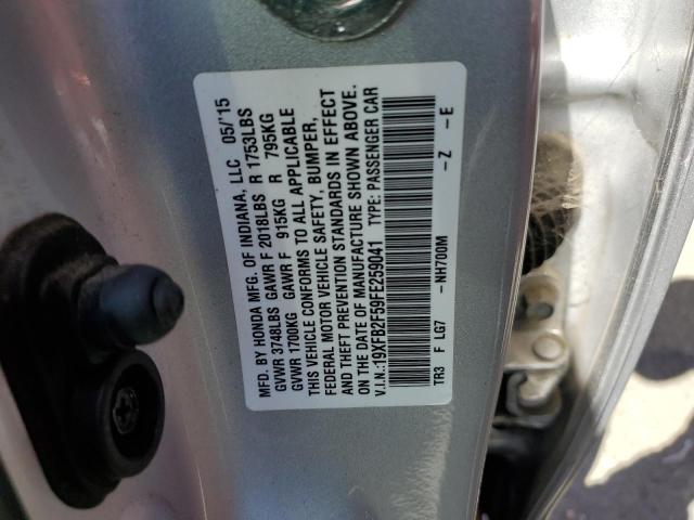 Photo 11 VIN: 19XFB2F59FE259041 - HONDA CIVIC 