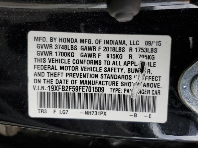 Photo 11 VIN: 19XFB2F59FE701509 - HONDA CIVIC 