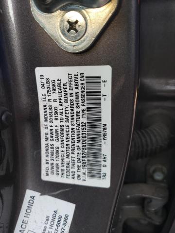 Photo 12 VIN: 19XFB2F5XDE031532 - HONDA CIVIC LX 