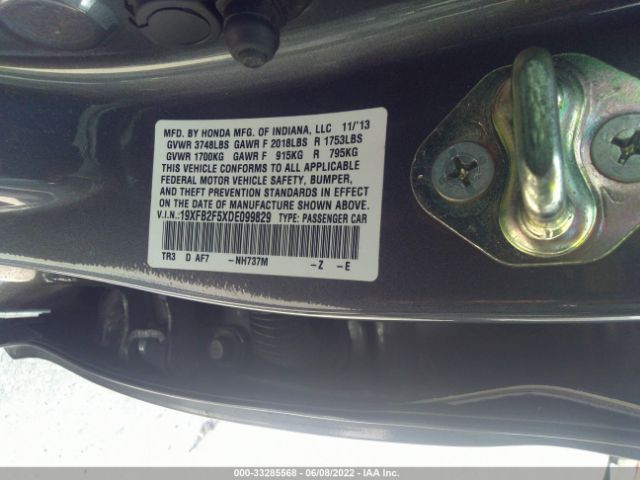 Photo 8 VIN: 19XFB2F5XDE099829 - HONDA CIVIC SDN 