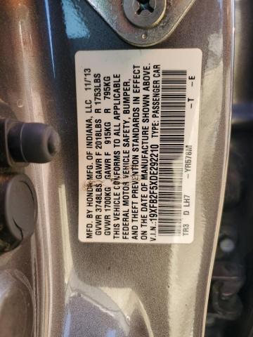 Photo 11 VIN: 19XFB2F5XDE292210 - HONDA CIVIC LX 