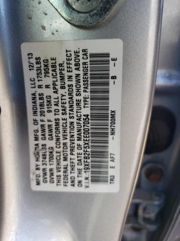 Photo 11 VIN: 19XFB2F5XEE007054 - HONDA CIVIC 