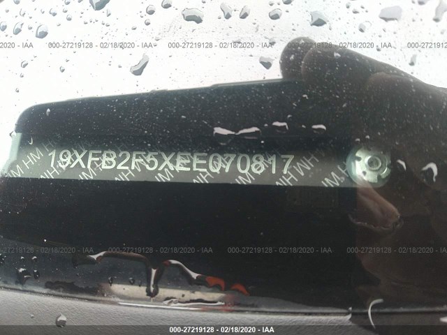 Photo 8 VIN: 19XFB2F5XEE070817 - HONDA CIVIC SEDAN 