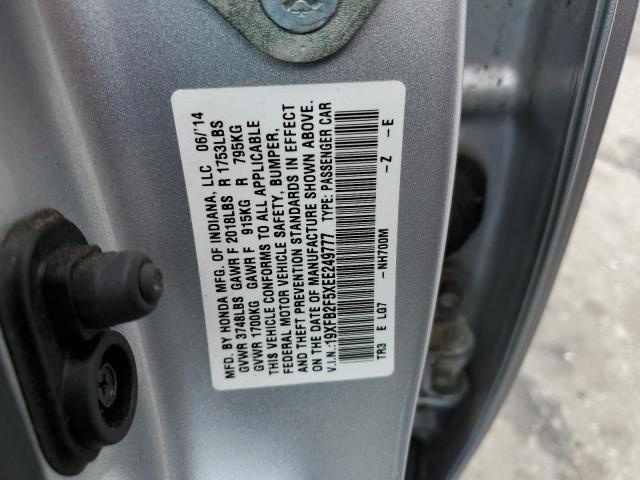 Photo 9 VIN: 19XFB2F5XEE249777 - HONDA CIVIC LX 