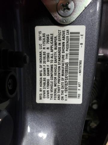 Photo 11 VIN: 19XFB2F5XFE085545 - HONDA CIVIC 