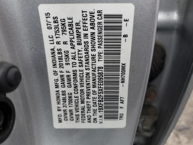 Photo 11 VIN: 19XFB2F5XFE095878 - HONDA CIVIC 