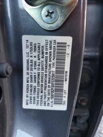 Photo 11 VIN: 19XFB2F5XFE225917 - HONDA CIVIC 