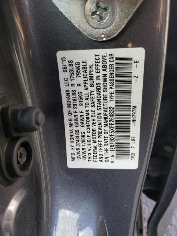 Photo 11 VIN: 19XFB2F5XFE264832 - HONDA CIVIC LX 