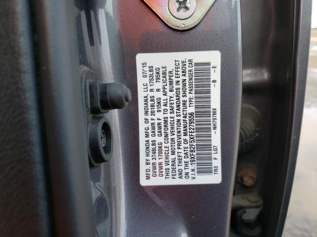 Photo 9 VIN: 19XFB2F5XFE279556 - HONDA CIVIC LX 