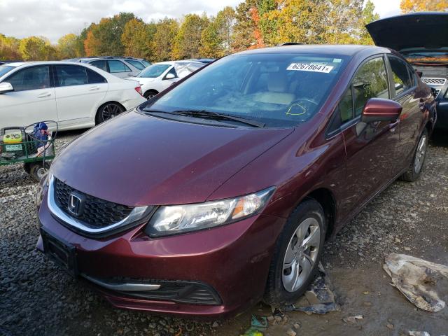 Photo 1 VIN: 19XFB2F5XFE297684 - HONDA CIVIC LX 