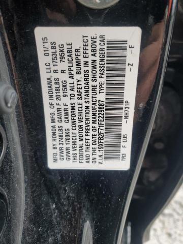 Photo 11 VIN: 19XFB2F71FE229887 - HONDA CIVIC SE 