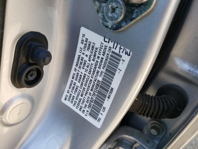 Photo 9 VIN: 19XFB2F75FE245820 - HONDA CIVIC SE 