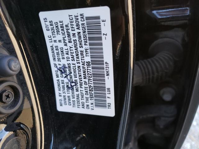 Photo 11 VIN: 19XFB2F77FE277166 - HONDA CIVIC SE 