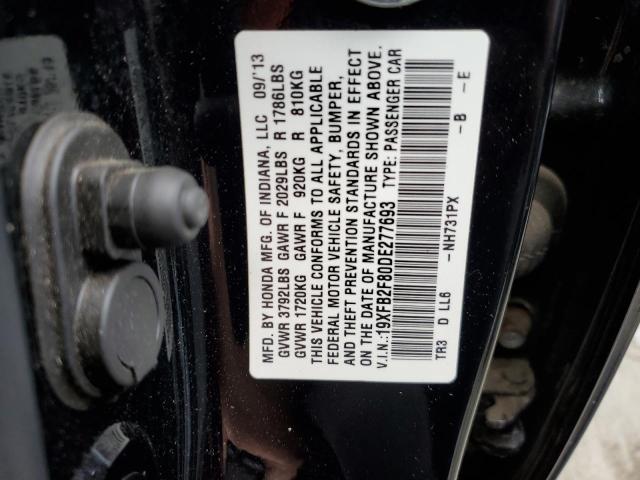 Photo 9 VIN: 19XFB2F80DE277693 - HONDA CIVIC EX 